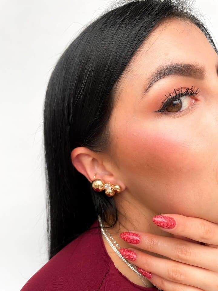 ear cur media noche Ear cuff media noche